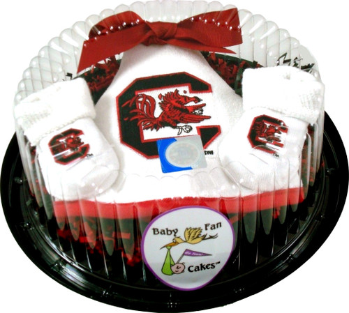 South Carolina Gamecocks Piece of Cake Baby Gift Set