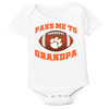 Clemson Tigers Pass Me To GrandPa Baby Bodysuit
