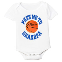 Florida Pass Me To GrandPa Basketball Baby Bodysuit