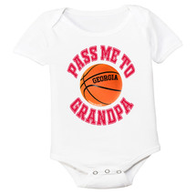 Georgia Pass Me To GrandPa Basketball Baby Bodysuit