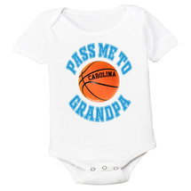 North Carolina Pass Me To GrandPa Basketball Baby Bodysuit