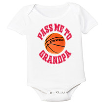 New Mexico Pass Me To GrandPa Basketball Baby Bodysuit