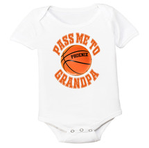 Phoenix Pass Me To GrandPa Basketball Baby Bodysuit