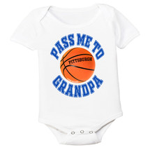 Pittsburgh Pass Me To GrandPa Basketball Baby Bodysuit