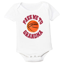 Arkansas Pass Me To GrandMa Basketball Baby Bodysuit