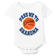 California Pass Me To GrandMa Basketball Baby Bodysuit