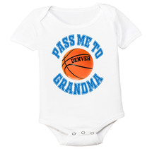 Denver Pass Me To GrandMa Basketball Baby Bodysuit
