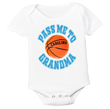 North Carolina Pass Me To GrandMa Basketball Baby Bodysuit