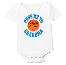 Philadelphia Pass Me To GrandMa Basketball Baby Bodysuit