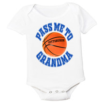 Pittsburgh Pass Me To GrandMa Basketball Baby Bodysuit