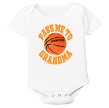 Tennessee Pass Me To GrandMa Basketball Baby Bodysuit