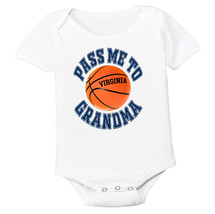 Virginia Pass Me To GrandMa Basketball Baby Bodysuit