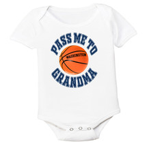 Washington Pass Me To GrandMa Basketball Baby Bodysuit