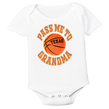 Texas Pass Me To GrandMa Basketball Baby Bodysuit