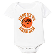 Texas Pass Me To GrandPa Basketball Baby Bodysuit