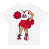 Ohio State Buckeyes Officially Licensed Heads Up! Cheerleader Infant/Toddler T-Shirt