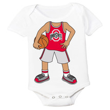 Ohio State Buckeyes Heads Up! Basketball Baby Bodysuit