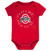 Future Tailgater Ohio State Buckeyes Officially Licensed 100% Cotton Future Buckeye Baby Bodysuit - Red