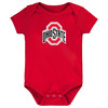 Future Tailgater Ohio State Buckeyes Officially Licensed 100% Cotton Lap Shoulder Short Sleeve LOGO Bodysuit
