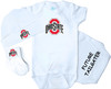 Ohio State Buckeyes Officially Licensed 100% Cotton 3 Piece Baby Clothing Set