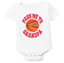 Ohio State Buckeyes Pass Me To Grandpa Basketball Baby Bodysuit