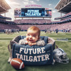 
Future Tailgater Ohio State Buckeyes Officially Licensed 100% Cotton Pass Me to GrandMA BASKETBALL Baby Bodysuit