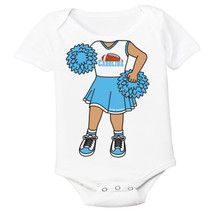 Heads Up! Cheerleader Baby Bodysuit for Carolina Football Fans