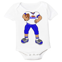 Heads Up! Football Player Baby Bodysuit for Kansas Football Fans