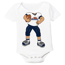 Heads Up! Football Player Baby Bodysuit for Michigan Football Fans
