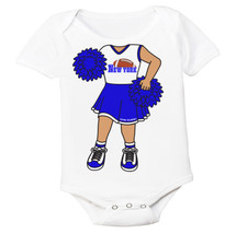 Heads Up! Cheerleader Baby Bodysuit for New York Blue Football Fans