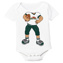Heads Up! Football Player Baby Bodysuit for New York Green Football Fans