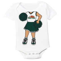 Heads Up! Cheerleader Baby Bodysuit for New York Green Football Fans