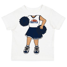 Heads Up! Cheerleader Baby/Toddler T-Shirt for Seattle Football Fans