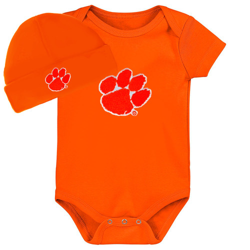 Clemson Tigers Baby Bodysuit and Cap Set