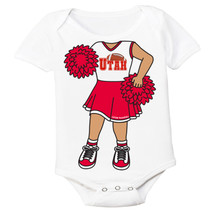 Heads Up! Cheerleader Baby Bodysuit for Utah Football Fans