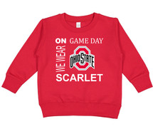 Ohio State Buckeyes On Gameday Toddler Fleece Sweatshirt