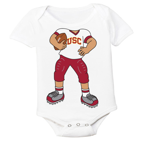 USC Trojans Heads Up! Football Baby Bodysuit