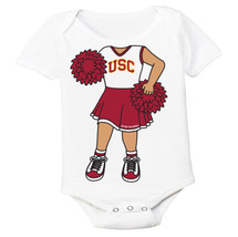 USC Trojans Heads Up! Cheerleader Baby Bodysuit