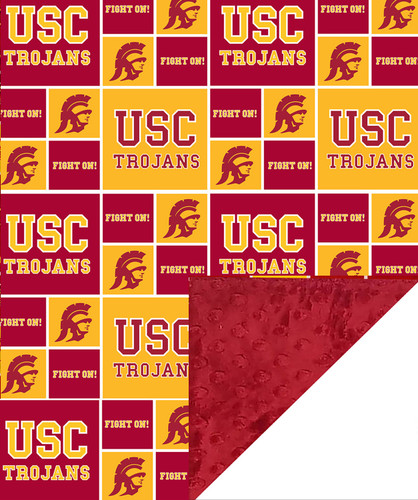 USC Trojans Baby/Toddler Minky Blanket