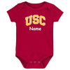 USC Trojans Personalized Team Color Baby Bodysuit