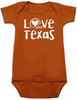 Texas 100% Cotton LOGO Bodysuit and Chalk Art Bodysuit - 2 Pack