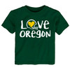 Cotton Chalk Art T-Shirt and LOGO T-Shirt for Oregon Football Fans - 2 Pack