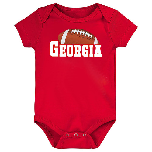 Football LOGO Baby Bodysuit for Georgia Fans