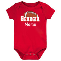 Football LOGO Personalized Baby Bodysuit for Georgia Fans