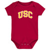 USC Trojans Southern Cal Officially Licensed Baby LOGO and Baby Love Heart Bodysuits - 2 Pack