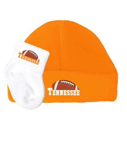 Football LOGO Baby Cap and Socks Set for Tennessee Fans