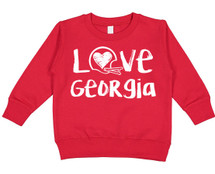 Georgia Football Chalk Art Baby/Toddler/Youth Sweatshirt