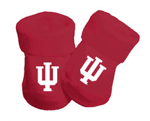 Indiana Hoosiers Officially Licensed Baby Toe Booties - Crimson