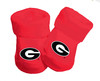 Georgia Bulldogs Baby Toe Booties - Red