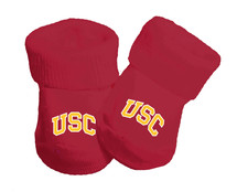 USC Trojans Baby Toe Booties